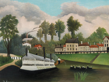 El barco lavadero del puente de Charenton - Henri Rousseau