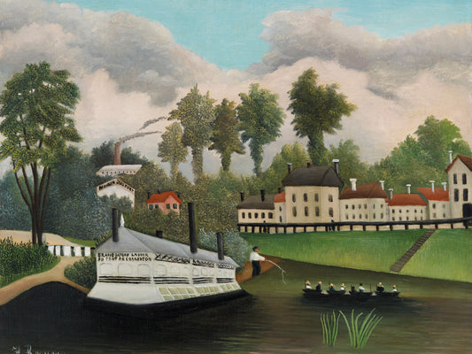 El barco lavadero del puente de Charenton - Henri Rousseau