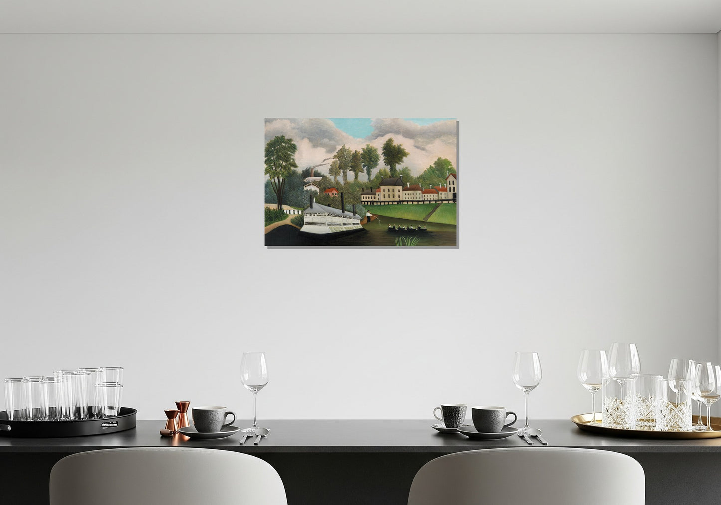 El barco lavadero del puente de Charenton - Henri Rousseau