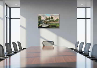 El barco lavadero del puente de Charenton - Henri Rousseau