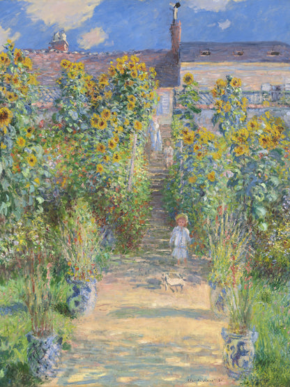 El jardín del artista en Vétheuil - Claude Monet