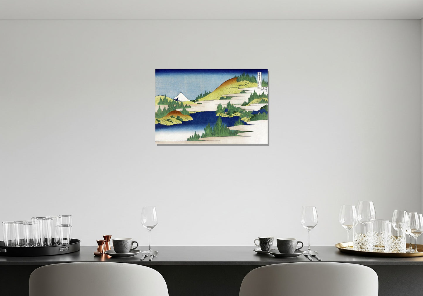 El lago de Hakone en la provincia de Sagami - Katsushika Hokusai