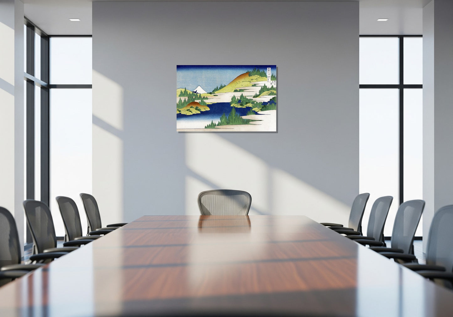 El lago de Hakone en la provincia de Sagami - Katsushika Hokusai