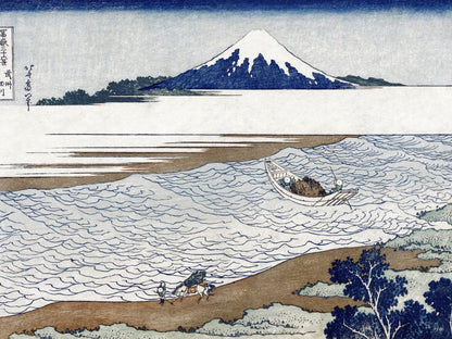 El río Joya en la Provincia de Musashi - Katsushika Hokusai
