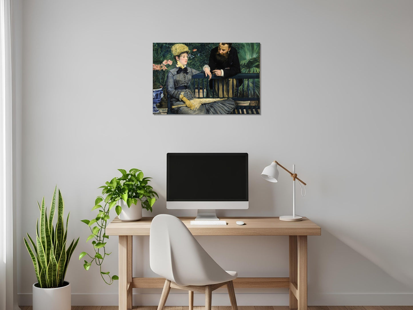 En el invernadero - Edouard Manet