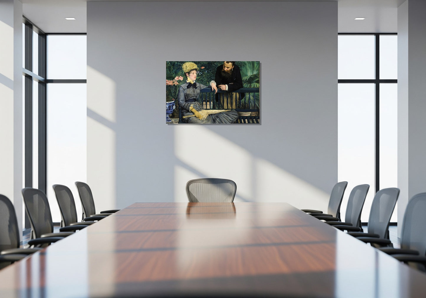 En el invernadero - Edouard Manet