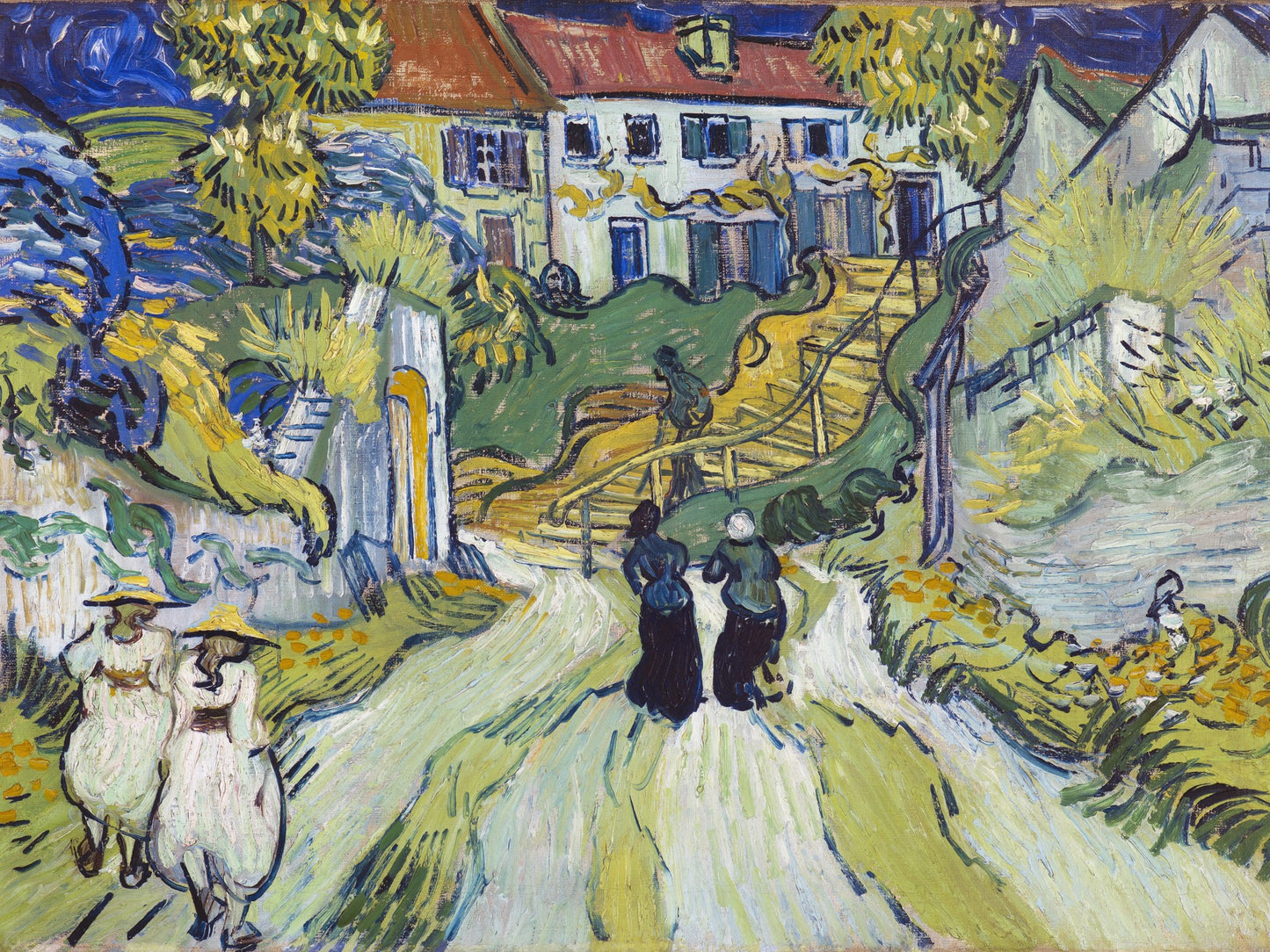 Escalera en Auvers - Vincent van Gogh