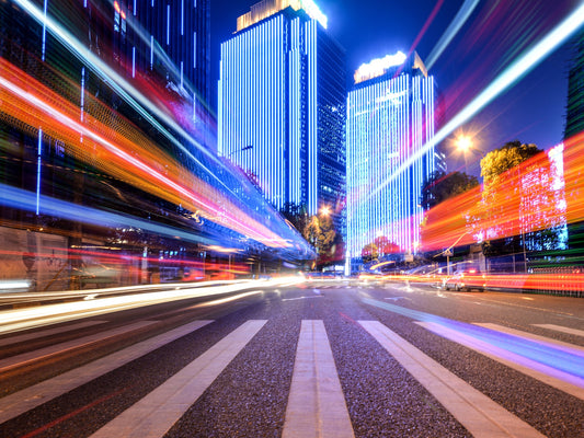 Estelas de colores vibrantes