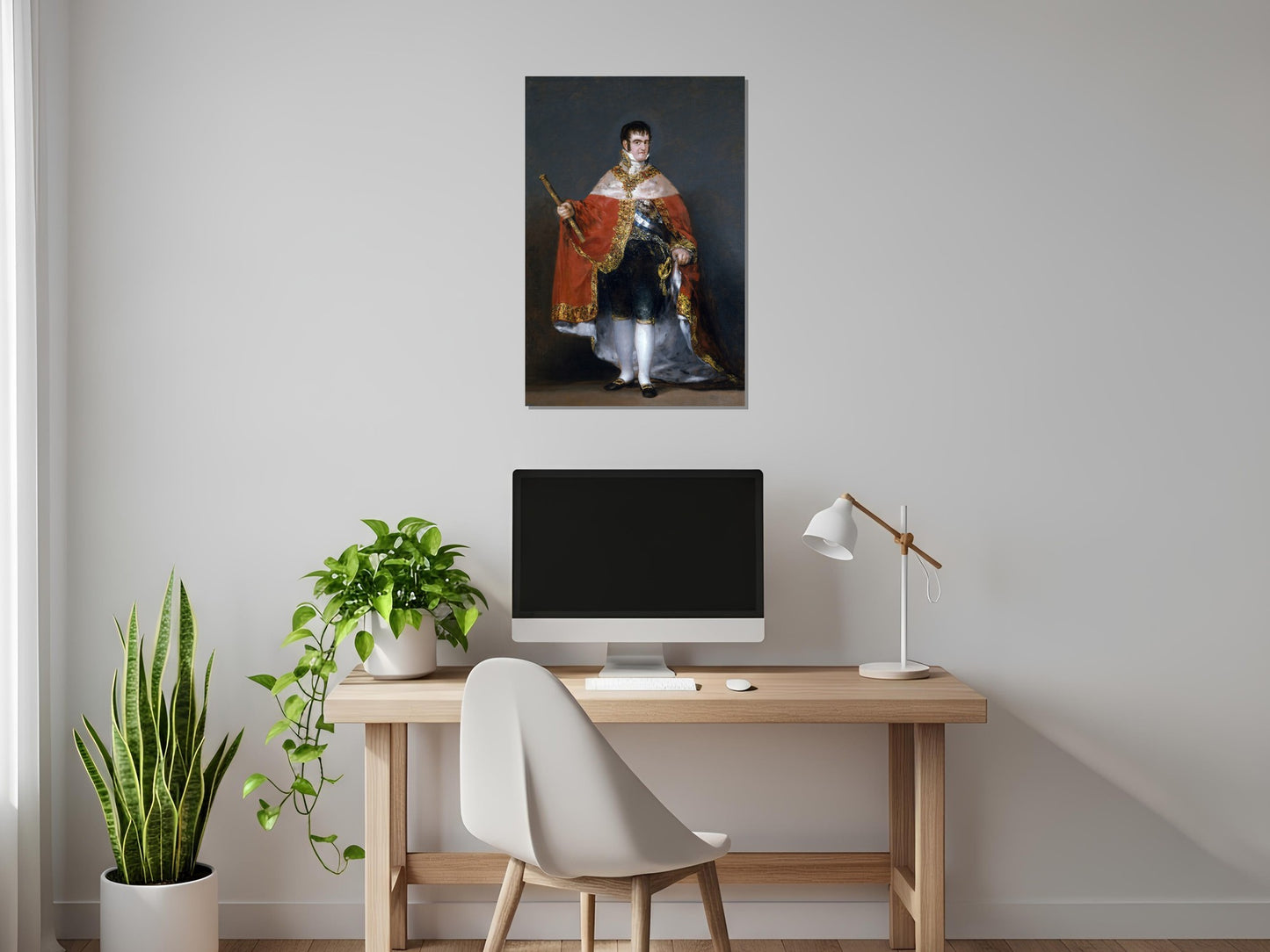 Fernando VII con manto real - Francisco de Goya