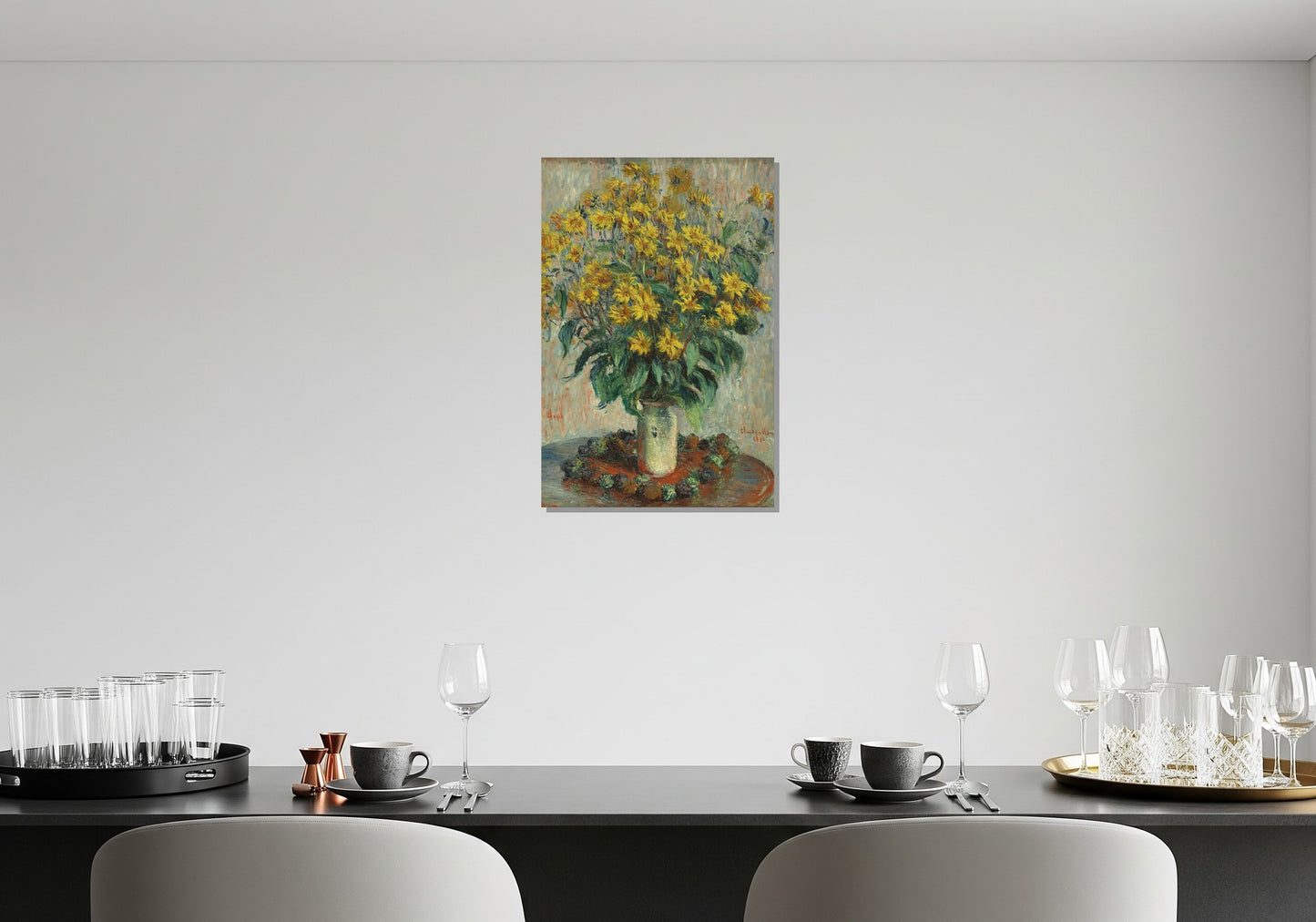 Flores de alcachofa de Jerusalén - Claude Monet