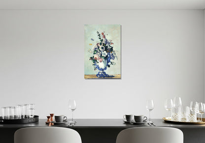 Flores en un jarrón rococó - Paul Cezanne