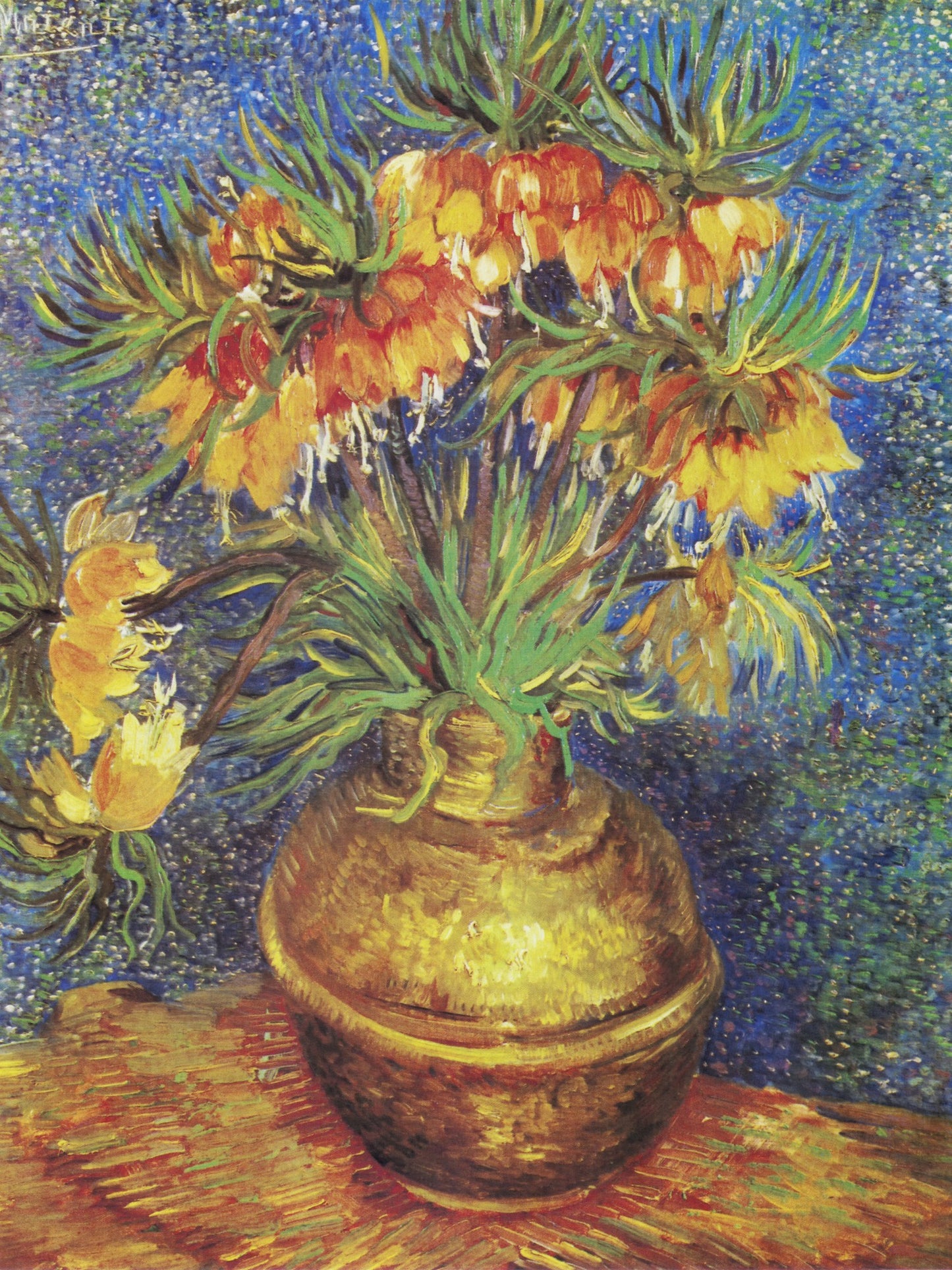 Fritilarias imperiales en un jarrón de cobre - Vincent van Gogh