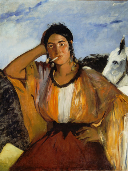 Gitana con un cigarrillo - Edouard Manet
