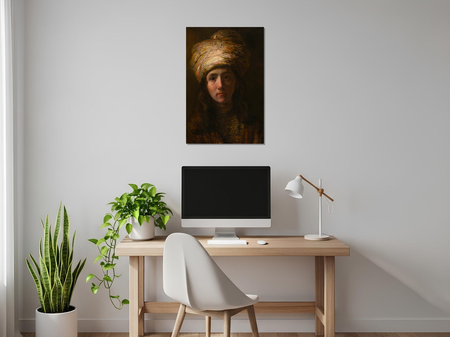 Hombre con turbante - Rembrandt van Rijn