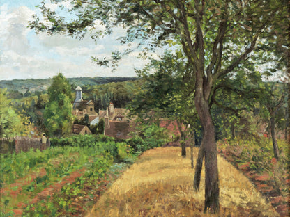 Huertos en Louveciennes - Camille Pissarro