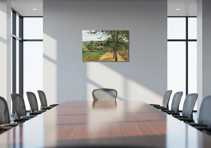 Huertos en Louveciennes - Camille Pissarro