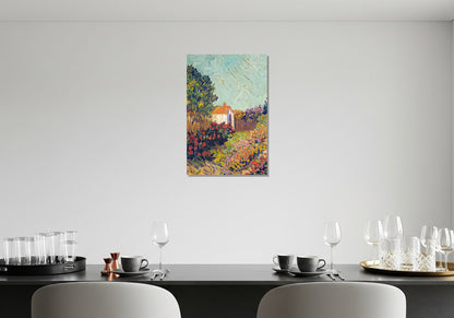 Jardín con una pequeña casa - Vincent van Gogh