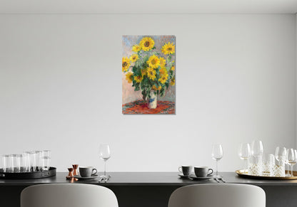 Jarrón de girasoles - Claude Monet