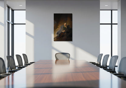 Jeremías lamentando la destrucción de Jerusalén - Rembrandt van Rijn