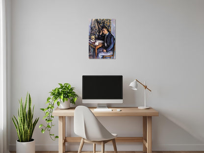 Joven con calavera - Paul Cezanne