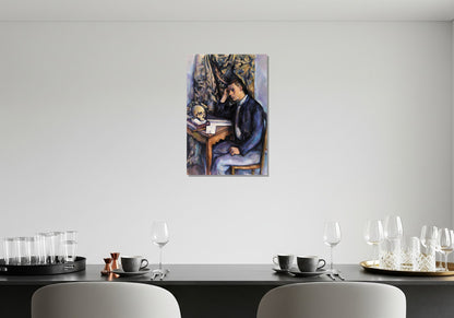 Joven con calavera - Paul Cezanne