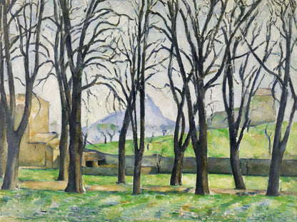 La alameda de los castaños en el Jas de Bouffan - Paul Cezanne