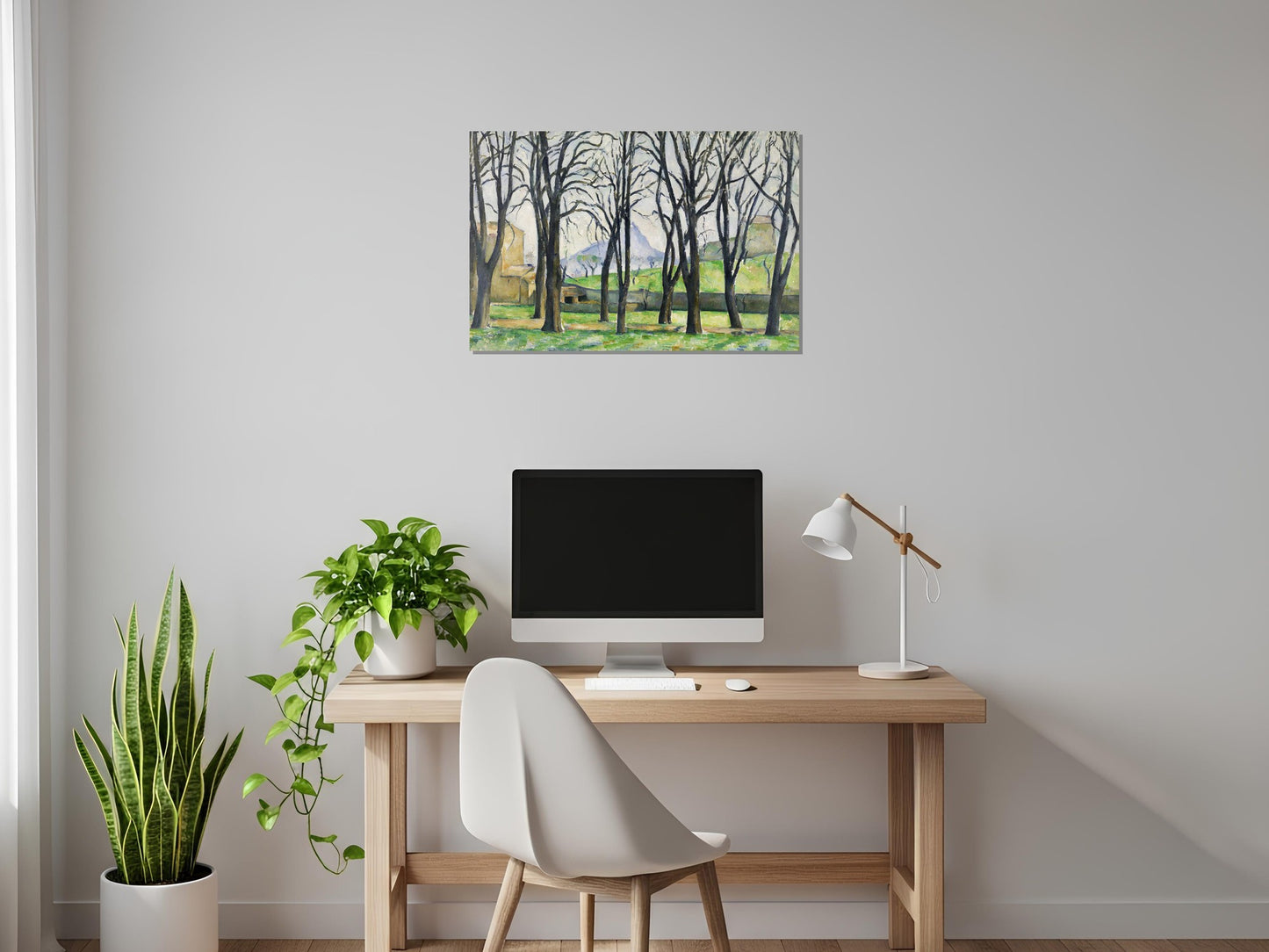 La alameda de los castaños en el Jas de Bouffan - Paul Cezanne