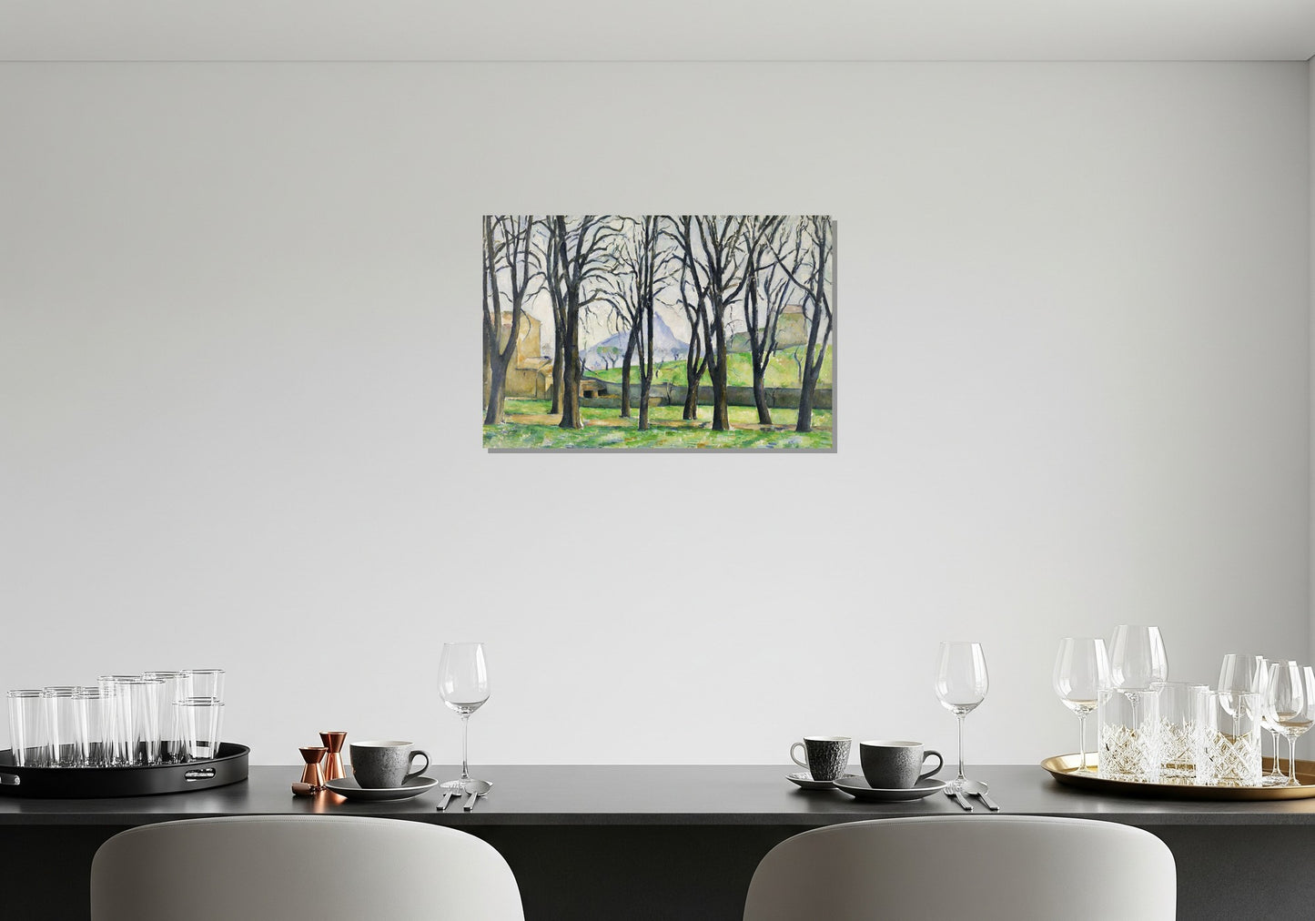 La alameda de los castaños en el Jas de Bouffan - Paul Cezanne