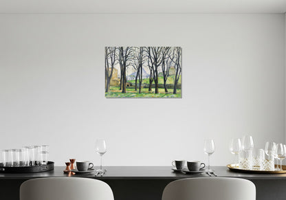 La alameda de los castaños en el Jas de Bouffan - Paul Cezanne