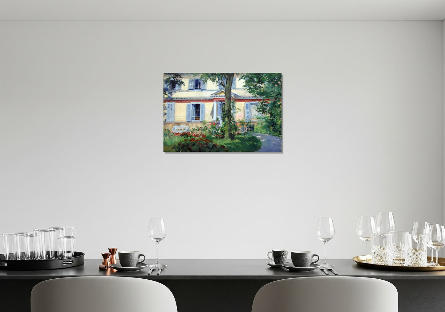 La casa en Rueil - Edouard Manet