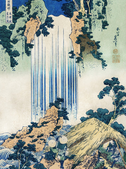 La cascada de Yoro en la Provincia de Mino - Katsushika Hokusai