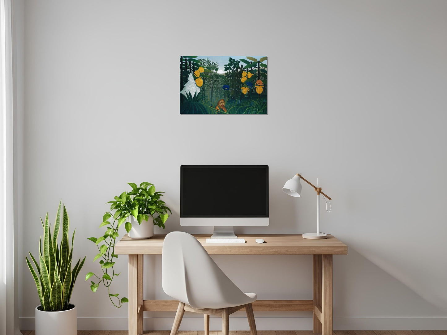 La comida del león - Henri Rousseau