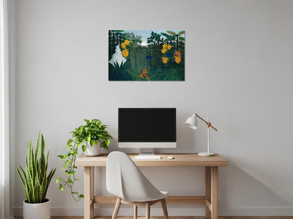 La comida del león - Henri Rousseau