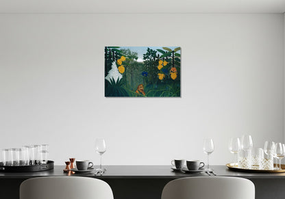 La comida del león - Henri Rousseau