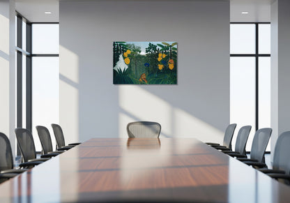 La comida del león - Henri Rousseau