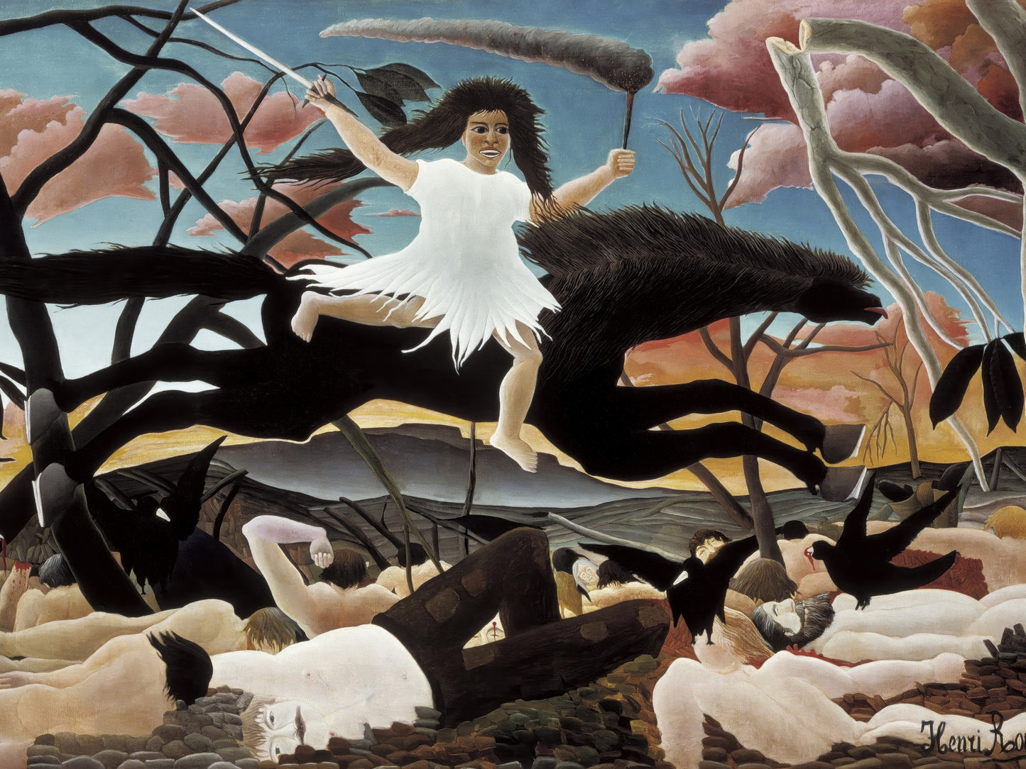 La guerra - Henri Rousseau