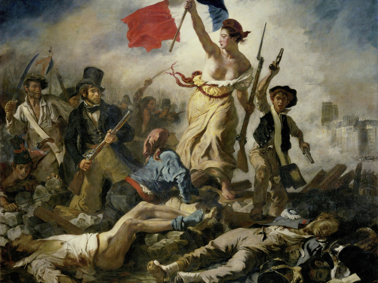 La libertad guiando al pueblo - Eugène Delacroix