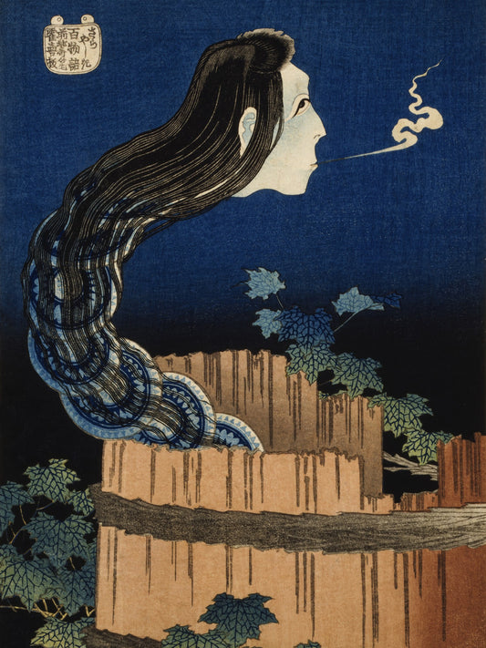 La mansión de los platos - Katsushika Hokusai