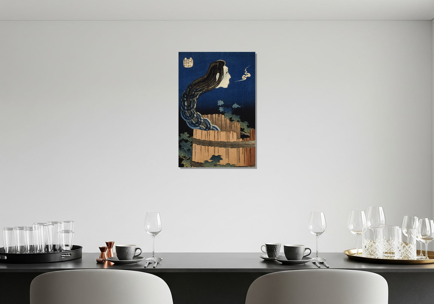 La mansión de los platos - Katsushika Hokusai