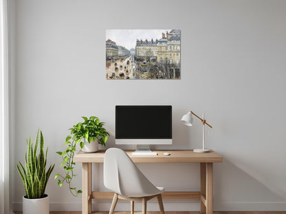 La plaza del teatro francés - Camille Pissarro