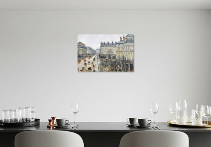 La plaza del teatro francés - Camille Pissarro