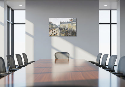 La plaza del teatro francés - Camille Pissarro