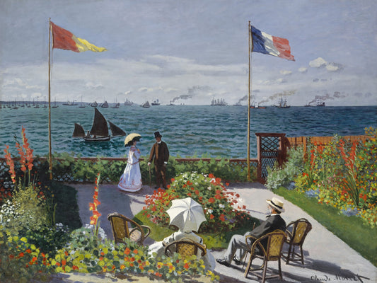 La terraza de Sainte-Adress Claude Monet