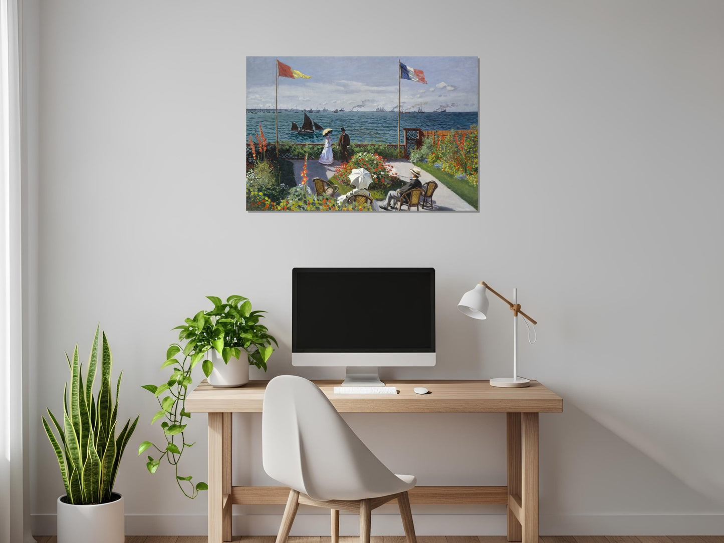 La terraza de Sainte-Adress Claude Monet