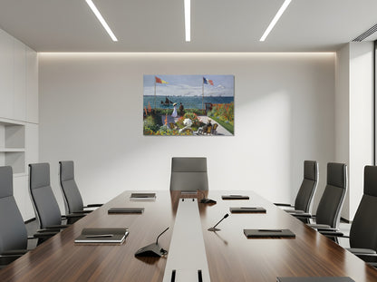 La terraza de Sainte-Adress Claude Monet