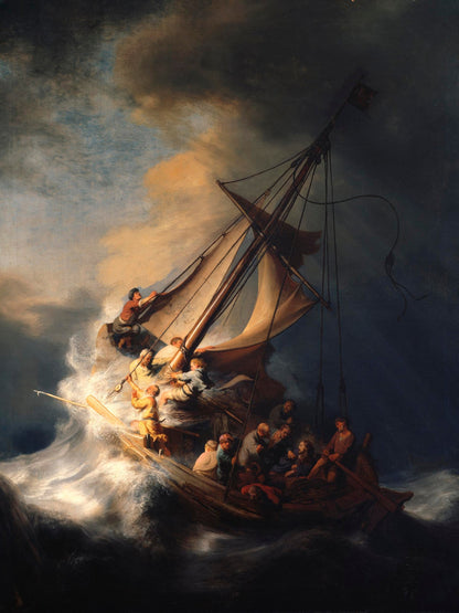 La tormenta en el mar de Galilea - Rembrandt