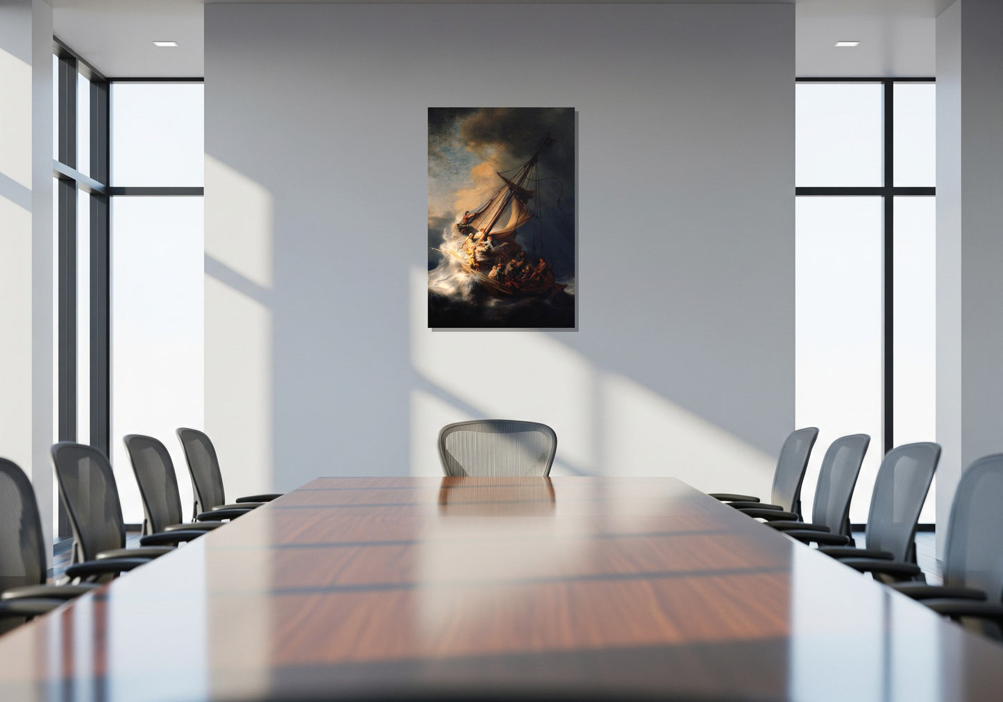 La tormenta en el mar de Galilea - Rembrandt van Rijn