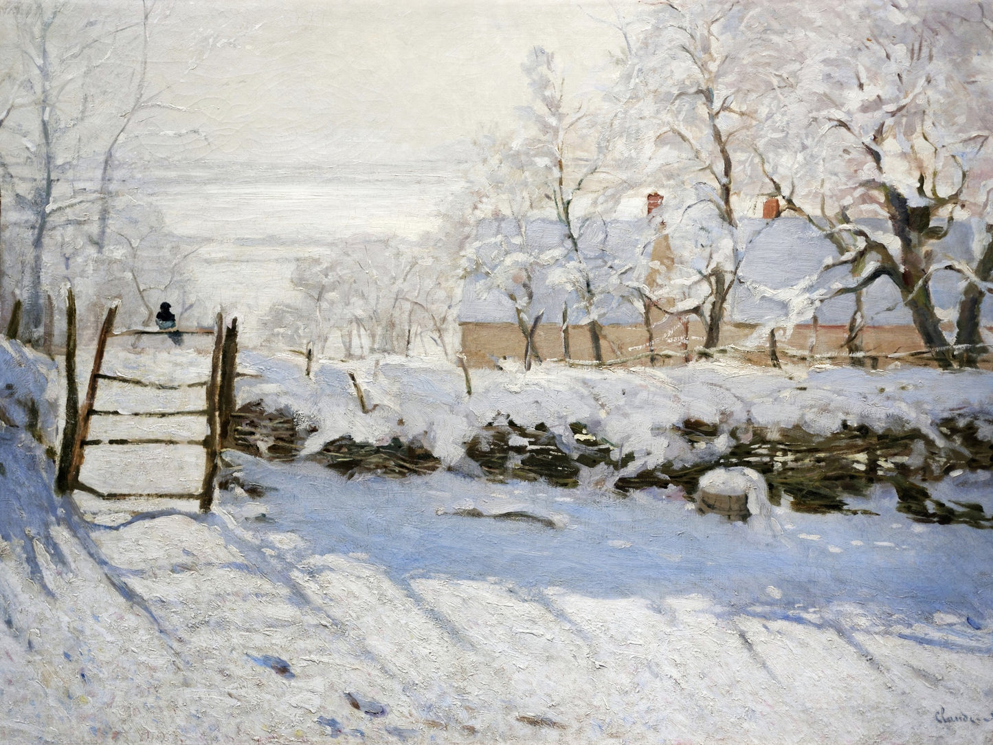 La urraca -Claude Monet
