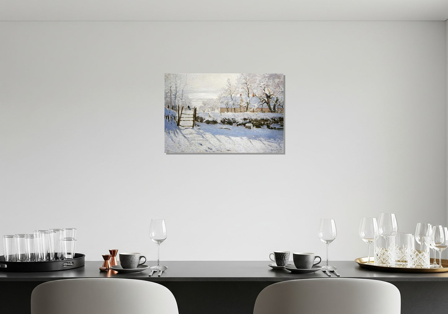 La urraca -Claude Monet