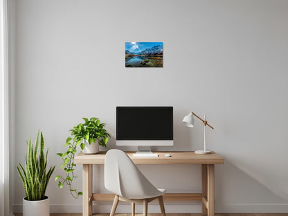 Lago cristalino sereno